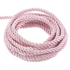 QUARKZMAN Galons en Corde Torsad&eacute;e, 11 Yards 5mm 3 Plis Tresse Corde Brillante Fil pour Sac Cadeau Rideau D&eacute;coration de No&euml;l, Rose - 10m (QUARKZMAN, neuf)