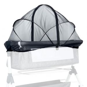 BWBIKE Moustiquaire Universelle pour Lit Bébé avec Fermeture Éclair 2 Sens, Moustiquaire Pliable pour Berceau et Lit de Voyage, Protection Contre Les Insectes pour Lit Bébé et Berceau,Noir,55 x 100cm (Bowen EU, neuf)