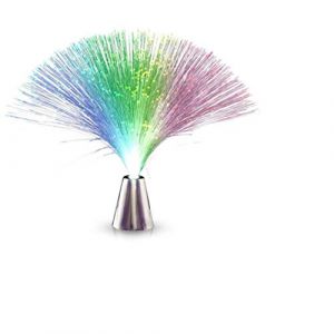 Amoyeric Lumière à Fibre Optique, Lampe à Fibre Optique LED 7 Couleurs, Belle Couleur Romantique changeant Belle veilleuse, pour la décoration intérieure de la Maison (qinidianzi, neuf)