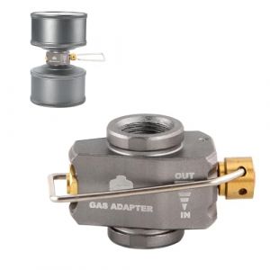 Riisoyu Adaptateur de Recharge de Bidon de Gaz, Portable pour l'extérieur Adaptateur de Cartouche de Gaz Adaptateur de Recharge de Gaz pour l'extérieur Adaptateur de Valve à Vis au Butane (JINJIE LIMITED, neuf)