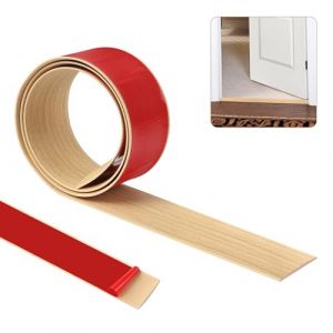 100cm&times;5cm Bande de seuil, bandes de garniture de porte de tapis,bande de s&eacute;paration de porte de sol auto-adh&eacute;sive, bande de garniture de bord(Grain de ch&ecirc;ne) (MUXIN EU, neuf)