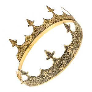 Gatuida Couronne de Prince Roi pour Accessoire de Costume D&eacute;guisement Anniversaire Mariage Soir&eacute;e &agrave; Th&egrave;me Cosplay (Brandon Zou, neuf)