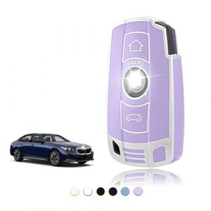 TOOMUME Coque Clé TPU, Etui Clé Étui Clé Adapté pour BMW 1/3/5/6 Série X1 X3 X5 X6 M3 M5 M6 Z4 E60 E70 E71 E72 E81 E87 E88 E89 E90 E91 E92, Couvre Clef Cache Cle Voiture Telécommande (TOOMUME, neuf)