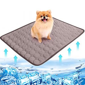 NIBESSER Tapis Rafraichissant Chien Tapis Refroidissement Chien 2021 Mise à Niveau Tapis Fraicheur Chien Chat XL XXL Tapis Chien D'Ete pour Voiture Salon Canape(Marron?XXL) (Housewarming, neuf)