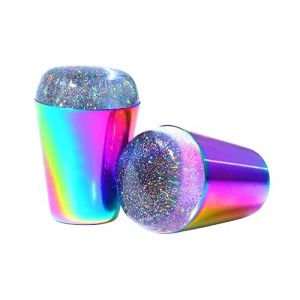 FRCOLOR 2 Pi&egrave;ces de manucure Clous kits d'ongles Gel autocollants &agrave; ongles UV trousse colle ongles impress decoration ongle outils poin&ccedil;onneuse &agrave; ongles kit de pour nail art (Laners, neuf)