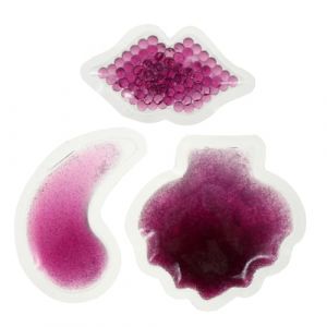 Healeved Packs De 3 Pièces compresse froide compresse chaude de glace œil sous les yeux patch de glace sur les yeux coussin de gel de soin du visage PVC Violet,mauve (Sonieg, neuf)