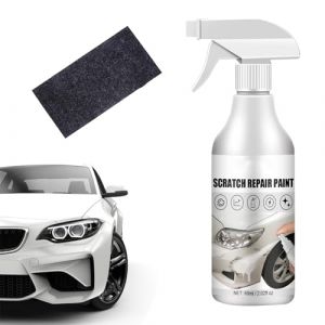 Efface Rayure Voiture,60ml Spray pour Rayure Voiture,Efface Rayure Profonde Voiture,Car Scratch Remover,Spray de Réparation Nano de Voiture,Réparation Rapide de Rayures,1pc Nano Sparkle Cloth (UPPCY, neuf)