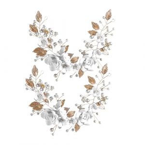 VALICLUD 2 Pièces Bandeau De Mariée Vigne De Cheveux De Mariage Mariée Mariage Cheveux Vigne Accessoire De Cheveux De Mariée Casque De Mariée Métal Golden (Cedongh, neuf)