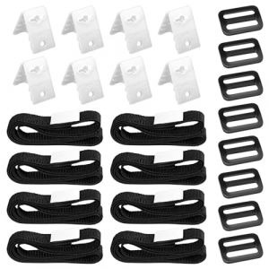 AVCXEC Lot De 8 Kit De Fixation pour Bâche Solaire De Piscine, Sangles Enrouleur Bache Piscine, Kit De Sangles De Couverture Solaire pour Système dEnrouleurs Mobiles, Bâches Et Couvertures De Piscine (DongGuanShi FeiDa DianZi ShangWuYouXianGongSi, neuf)