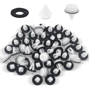 Eckerdromk 80 Pièces Clips Voiture Universel, Retainer Vehicle Clips With Foam Cushion Design Car Clips, Body Fixing for Auto Cars Door Panels, Rivet Plastique, Car Body Fastener Trim (STORE MESBAH OSSAMA MOHAMED AMIN S.R.L., neuf)