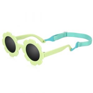 Hifot Lunette de Soleil Enfant, Polaris&eacute;es Lunette Soleil B&eacute;b&eacute; Anti UV400 avec Sangle R&eacute;glable pour 0-2 Ans Fille et gar&ccedil;on (XOSRT, neuf)