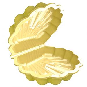 Bac &agrave; sable en forme de coquillage - 2 pi&egrave;ces - En plastique - Avec couvercle - Sable (TikTakToo Kindergartenzentrale GmbH, neuf)
