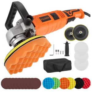 Haedswer Polisseuse Voiture, 1580W Machine à Polir, 7 Vitesses Variables de 500 à 3300 tr/min, Lustreuse Voiture électrique, Kit de Détail de Voiture pour Détails Voiture, Polissage, Cirage (SORTAANDRE, neuf)