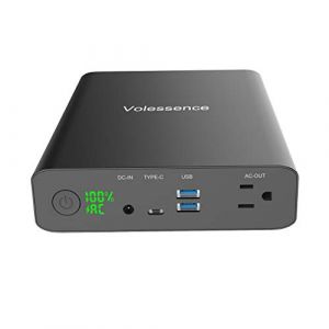 Volessence 130W / 60000mAh G&eacute;n&eacute;rateur d'&eacute;nergie &eacute;lectrique Portable - 1x AC Prise de Courant - 2X USB (Quick Charge 3.0) - 1x USB Type-C - Chargeur pour Ordinateur/T&eacute;l&eacute;phone/Tablet/Drone/Cam&eacute;ra (Garenda service, neuf)