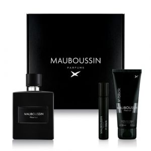 Mauboussin - Coffret Pour Lui In Black : Eau de Parfum 100ml, Gel Douche 90ml & Travel Spray 20ml (MB Parfums, neuf)