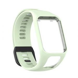 Bracelet de rechange pour montre connectée TomTom Golfer 2/Runner 2/Runner 3, Silicone, Pas de gemme (ZZHM, neuf)
