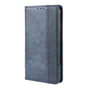 MOJIA Coque pour ASUS Zenfone 10 5G, &Eacute;tui en Cuir, PU Housse Pochette Antichoc et Anti-Rayures Fonction Stand Rabat de Portefeuille Etui Coque. Bleu (Shangnai, neuf)