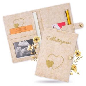 Aohcae &Eacute;tui de protection en feutre pour carnet de maternit&eacute; Allemagne - Pour ranger des documents, des photos et des cartes &agrave; ultrasons - Id&eacute;e cadeau pour les femmes enceintes et les futures (Aohcae-EU, neuf)