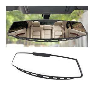 JNNJ R&eacute;troviseurs de voiture, r&eacute;troviseur panoramique anti-reflets, r&eacute;troviseur int&eacute;rieur panoramique &agrave; clipser pour voiture, large plage de vision HD, utilisation universelle pour voitures, SUV (KJHmaoyi, neuf)