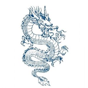 Autocollants de tatouage de tigre de Dragon vert de bras de fleur hommes et femmes imperméables faux tatouage autocollants de tatouage de poitrine de veau (CAOHCTTDDHJ, neuf)