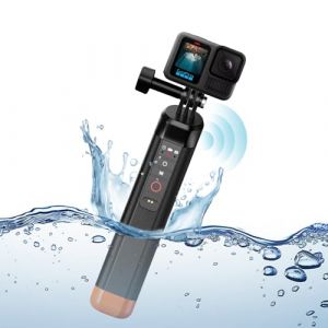 REYGEAK Perche &agrave; selfie flottante, avec t&eacute;l&eacute;commande Bluetooth, b&acirc;ton de poign&eacute;e sous-marine avec cordon, monopode &eacute;tanche pour cam&eacute;ra d'action GoPro Hero 13/12/11/10/9 (REYGEAK, neuf)