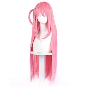 RiRaku Anime Cosplay Perruque Gotou Hitori Long Straight Pink Halloween Costume Cosplay Perruque,pour F&ecirc;te Carnaval No&euml;l (ZouPingPengQiJianZhuGongChengYouXianGongSis, neuf)