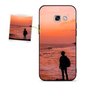 Phoona Coque Personnalis&eacute;e pour Samsung Galaxy A5 2017 5,2", Personnalisable &Eacute;tui de Protection avec Votre Propre Photo Image, Silicone TPU Personnaliser Custom Housse Bumper Cover, Noir (WEST COAST KNITWEAR EU, neuf)