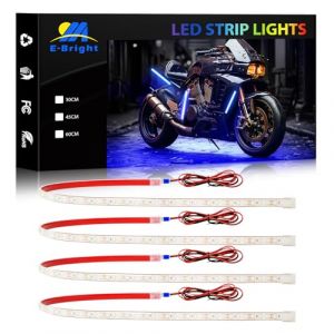 YM E-Bright voiture LED bande lumineuse peut couper sous - marine marine marine souterraine LED éclairage moto camion Golf chariot intérieur extérieur étanche ip68 24INCH 72smd 12V, bleue (4PCS) (EverBright, neuf)