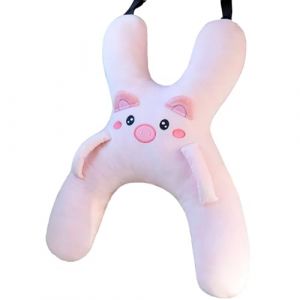 YMXWAN Coussin de Voyage pour Enfants,Oreiller de Voyage Enfants,Coussin pour Enfant pour Voiture,Coussin de Voiture Enfant,Oreiller Voiture Enfant X,Repose Tete Voiture Enfant pour Adultes (WanTaiGF, neuf)