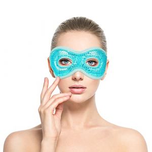 ACWOO Masque Yeux Froid, Masque Des Yeux Gel, Masque Gel Compresse Chaud et Froid, Masque Yeux Réfrigérant en Gel, Soulage la Fatigue Oculaire, Migraine, Gonflement Yeux, Cernes (Bleu) (ACWOO, neuf)