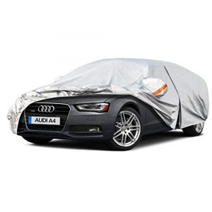 Kayme Bâche Voiture Étanche Respirante, 6 Couches Housse de Protection Voiture Extérieur Compatible avec 2015-2024 Audi A4 (B8 B9), Contre Pluie Soleil Poussière avec Zip et Doublure en Coton. (kayme car covers shop, neuf)