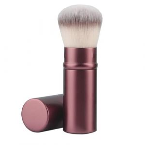 Pinceau à poudre rétractable pour mélanger la poudre pour le visage, surligneur, maquillage rétractable (Chizisx, neuf)