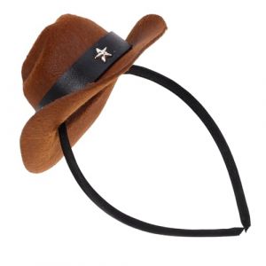 Veemoon Mini Chapeau Haut de Forme Marron sur Serre-t&ecirc;te Accessoire Vintage L&eacute;ger pour F&ecirc;te Costum&eacute;e Mariage Carnaval et Anniversaire (ZZYiX, neuf)
