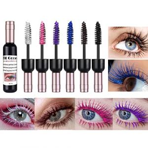 Holzsammlung 6 Pièces Mascara Coloré Professionnel, Volume & Courbe Parfaite, Imperméable, Pour Mariage, Soirées, Carnaval et Maquillage de Scène (TeencentsMallEU, neuf)