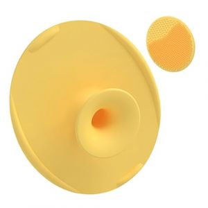 Kustimantu Brosse de douche pour b&eacute;b&eacute;, brosse de bain pour b&eacute;b&eacute;, brosse &agrave; r&eacute;curer les cheveux de b&eacute;b&eacute;, ventouse en silicone, peigne pour cuir chevelu pour le nettoyage du corps, douche de lavage (amste, neuf)