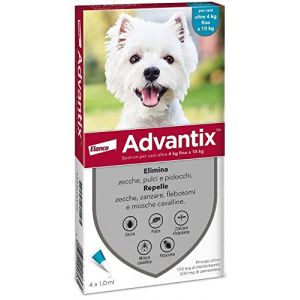 Bayer advantix x chiens 4-10 kg - 4 pipettes (ParapharmaQuiet, neuf)