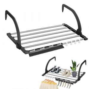 REFORUNG Séchoir à Linge Séchoir Express Séchoir Radiateur Acier Séchoir Suspendu Pliable Séchoir à radiateur étendoir pour Balcon accrocher sur radiateur fenêtre Bain,59CMx32CM (NOISY ADRENALINE, UNIPESSOAL LDA, neuf)