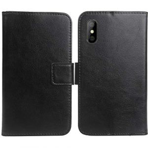 Gukas Housse Coque pour Logicom Le Lift 5.72" PU Leather Cas Couverture Cuir Etui Case Cover Flip Protection Portefeuille Wallet Noir (jiayitonguk, neuf)
