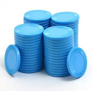 Smartdealspro Mini jetons de poker en plastique opaque avec bo&icirc;te de rangement (bleu ciel, 32 mm (lot de 64, tournesol)) (SuperDealsPro(SmartDealsPro Official Store), neuf)