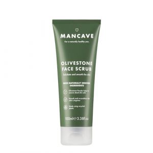ManCave Gommage Visage aux Noyaux d'Olives 100 ml, Exfoliant Visage Lisse la Peau, Combat l'Aspect Terne et Peaux Mortes, Peeling Visage Lissant Naturel, Vegan et Fabriqu&eacute; en Angleterre (MANCAVE LIMITED, neuf)