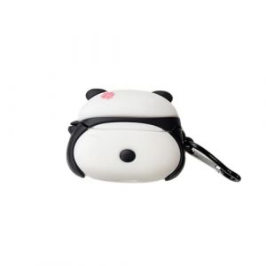 Casevita Jolie coque compatible avec AirPods 4 avec suppression active du bruit avec porte-cl&eacute;s, coque de protection en silicone souple de dessin anim&eacute; panda, compatible avec AirPods 4 (PPBT3, neuf)