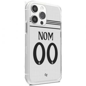 CS Coque Football du R&eacute;al Madrid Maillot Domicile Saison 2024 2025 &agrave; Personnaliser Non Num&eacute;ro Joueur de Football Contour Souple pour iPhone 13 (MA COQUE SPORT, neuf)