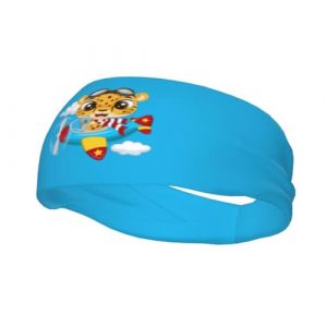 Bandeaux de sport antidérapants et absorbants pour homme et femme, motif léopard, idéal pour la gym, le basket-ball, le yoga (ruianshihuichenjiayouzhanguanliyouxiangongsi, neuf)
