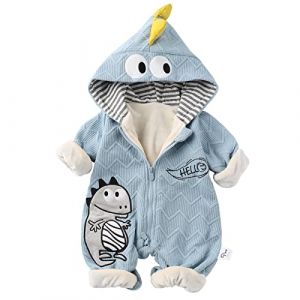 WYTbaby Combinaison Bebe Hiver Manteau Polaire Dinosaures Pilote 12-18 Mois (WYTbaby-EU, neuf)