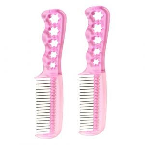 HONMEET 2 pièces Brosse Anti-statique pour Perruques Synthétiques Peigne Fil Métallique pour Soins et Démêlage des Cheveux de Poupée Accessoire Léger et Portable pour Garçon Fille (ATriss, neuf)