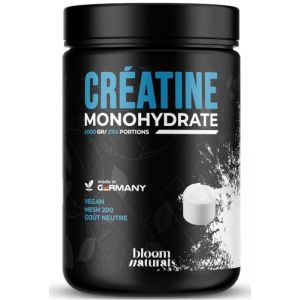 Cr&eacute;atine Monohydrate Poudre 1000g - 293 Portions - Mesh 200, Go&ucirc;t Neutre, Vegan - Produit en Allemagne - Creatine Monohydrate Poudre - Test&eacute; en laboratoire (Supplement Hub GmbH, neuf)