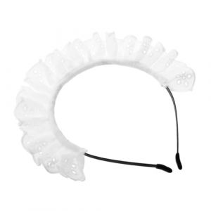 SHERCHPRY -tête De Servante Japonaise Bandeau Lacet De Bande De Lolita Coiffe Lolita Bandeau De Femme De Chambre Accessoires De Costume De Femme De Chambre Casque En Dentelle Blanche (Dnna Huang, neuf)