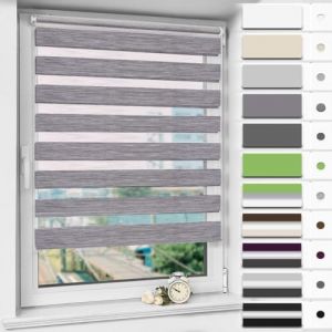 Magiea Store Enrouleur sans Percage Jour Nuit,Rideau Jour Nuit,Protection Solaire,Facile &agrave; Installer,Prot&eacute;ger la Vie Priv&eacute;e,(Largeur du Tissu 70 cm),Marbre Gris,70l x 190L cm (Cheeysl, neuf)