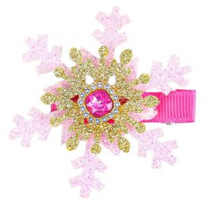 Barrette à cheveux de Noël en forme de flocon de neige, élégante barrette de Noël, couvre-chef, tendance balletcore (XTYaa, neuf)