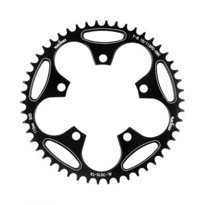 BIKECO V&eacute;lo Plateau &eacute;troit large 110/130BCD 5 vis Plateau de cha&icirc;ne de v&eacute;lo rond 36/38/40/42/44/46/48/50/52/54/56/58/60T Plateau de cha&icirc;ne de v&eacute;lo pour 9 10 11 vitesses v&eacute;lo de course VTT (110BCD,46T) (BIKECO, neuf)